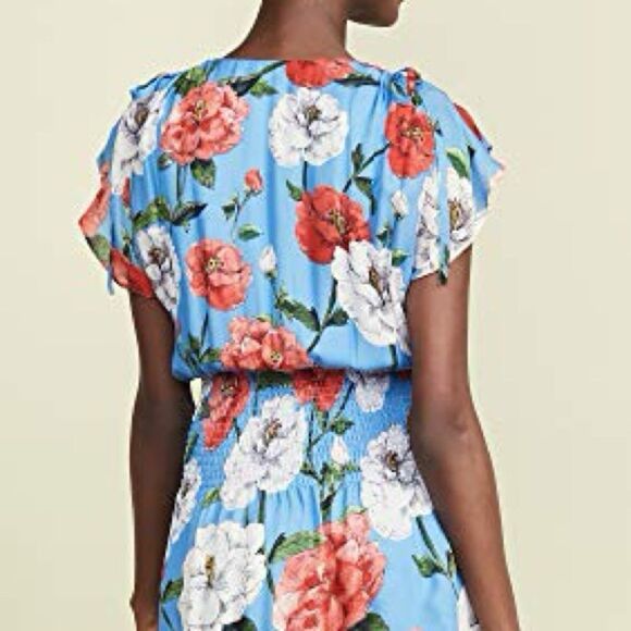 Parker Women’s Bondi Flutter Sleeve Smocked Waist Floral Print Dress. Size S. - Picture 3 of 13